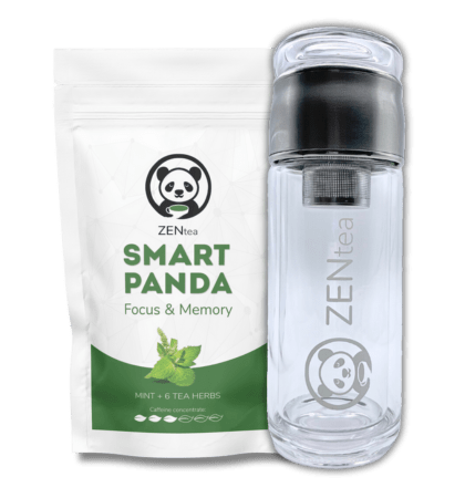 Τσάι Focus & Memory με μπουκάλι και σουρωτήρι